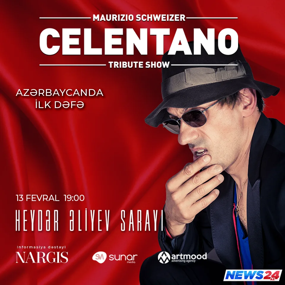 “Celentano Tribute Show” Bakıya sürprizlə gəlir