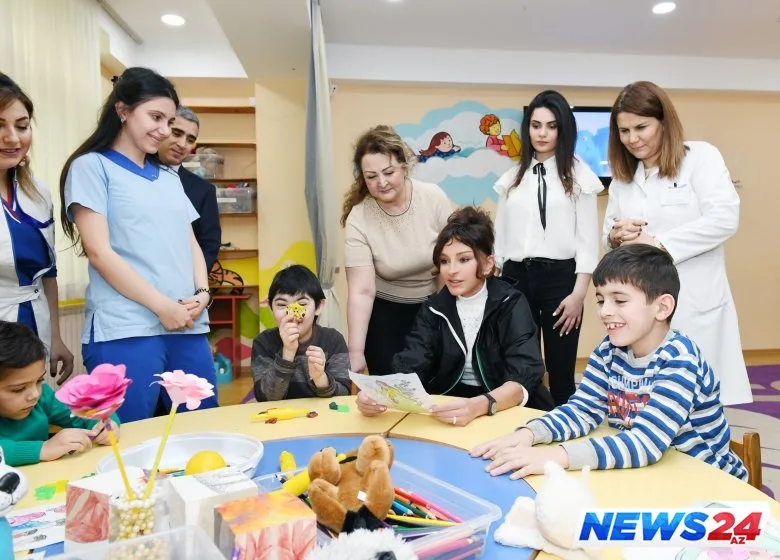Mehriban Əliyeva Bakıdakı Uşaq Psixonevroloji Mərkəzində olub
