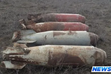 Ağstafada aviabombalar aşkarlandı - FOTO