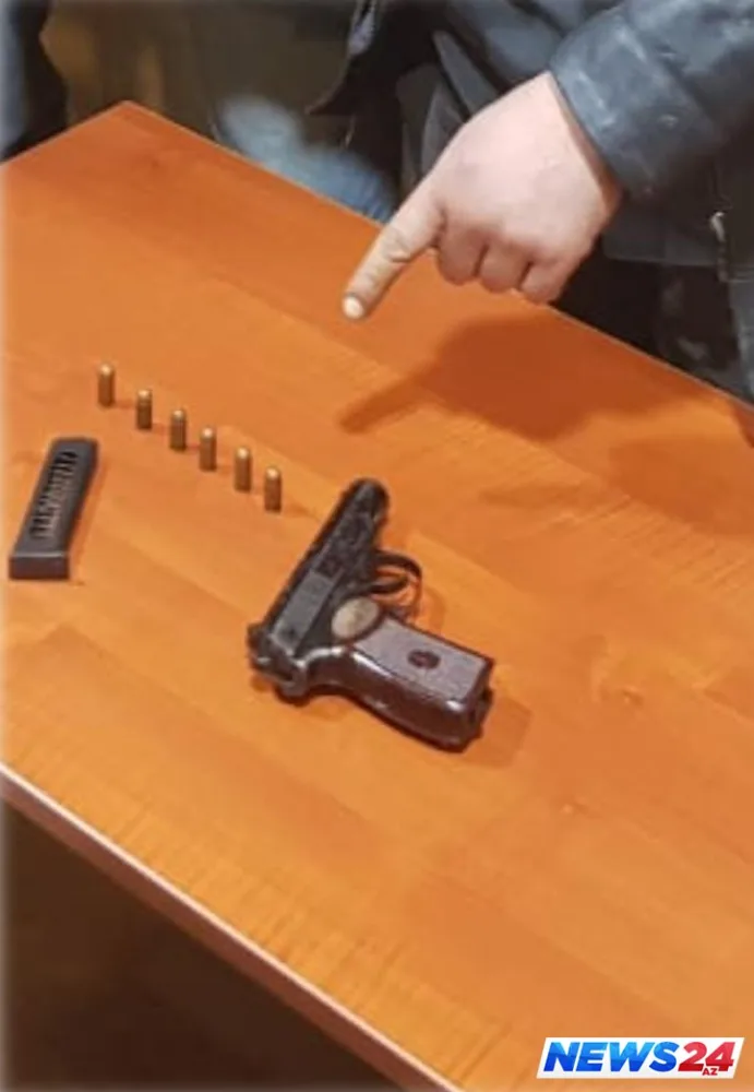 Bakıda 5 dəfə məhkum olunan şəxsdən “Makarov” markalı tapança aşkar edilib