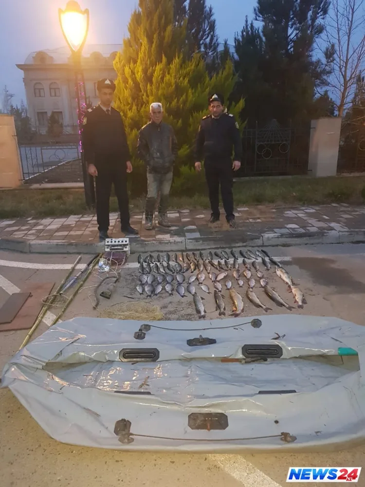 Su Polisi qırmızı kitaba düşmüş quş və qanunsuz balıq ovu ilə məşğul olan bir neçə brokonyeri yaxalayıb – FOTO-VİDEO