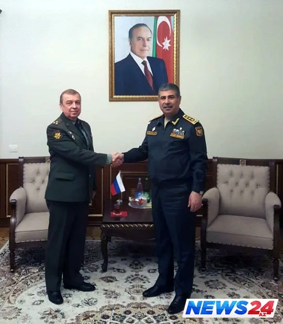 Zakir Həsənov Rusiya Federasiyasının Silahlı Qüvvələrinin hərbi attaşesi ilə görüşüb - FOTO