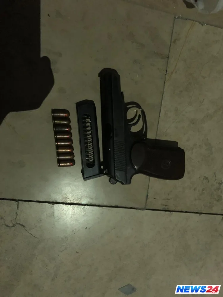 Bakıda silahlı şəxs saxlanılıb