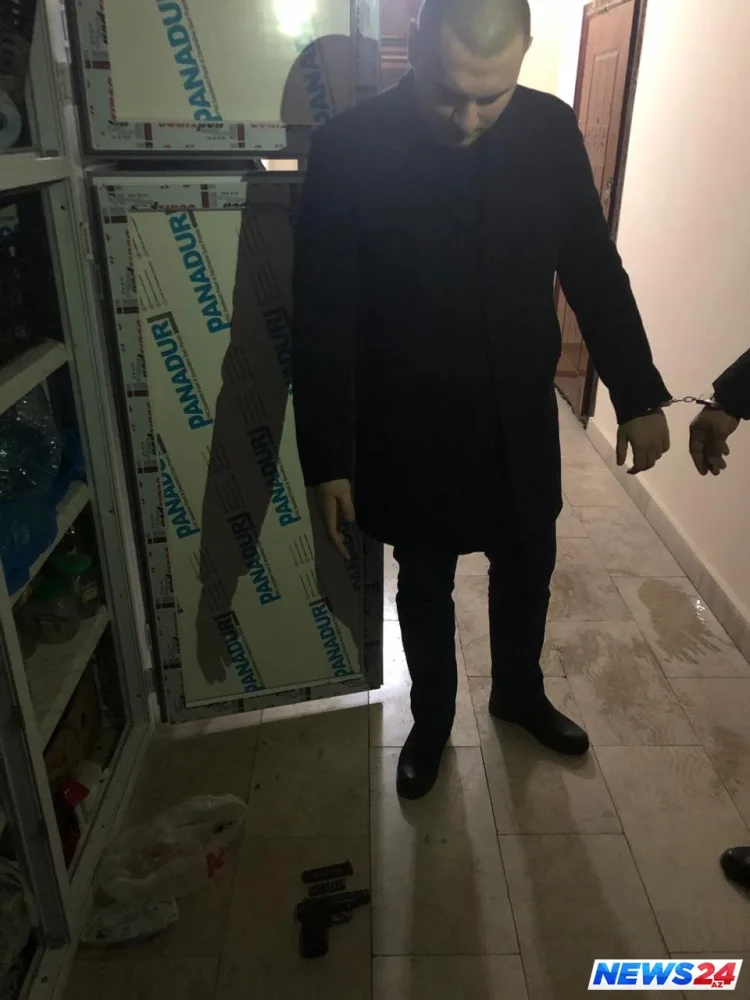 Bakıda silahlı şəxs saxlanılıb