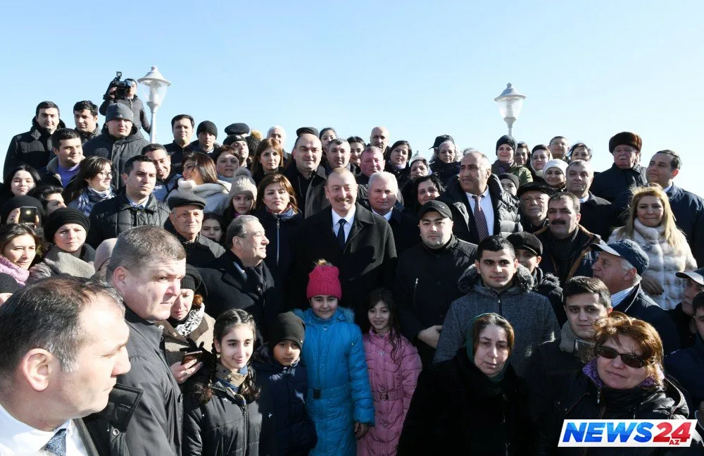 İlham Əliyev Sumqayıt sakinləri ilə görüşüb - FOTOLAR