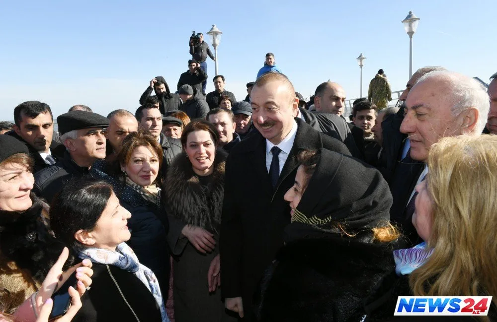 İlham Əliyev Sumqayıt sakinləri ilə görüşüb - FOTOLAR