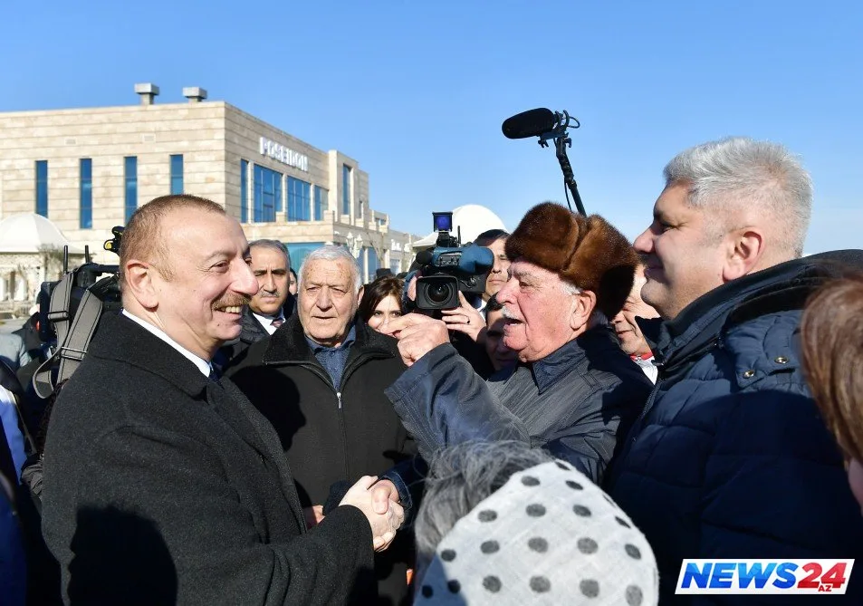 İlham Əliyev Sumqayıt sakinləri ilə görüşüb - FOTOLAR