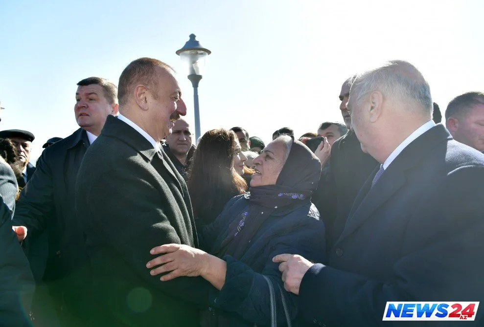 İlham Əliyev Sumqayıt sakinləri ilə görüşüb - FOTOLAR