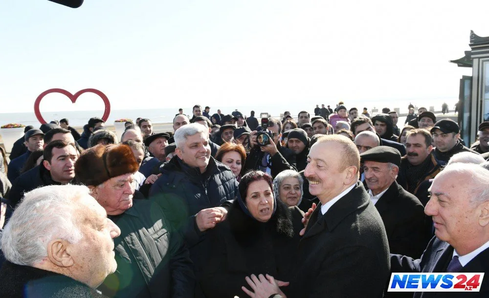 İlham Əliyev Sumqayıt sakinləri ilə görüşüb - FOTOLAR