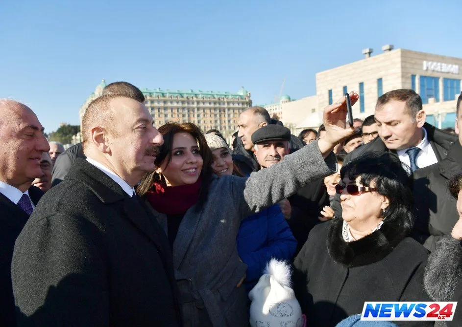 İlham Əliyev Sumqayıt sakinləri ilə görüşüb - FOTOLAR