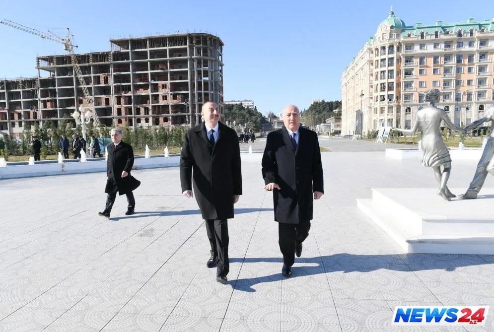 İlham Əliyev Sumqayıt sakinləri ilə görüşüb - FOTOLAR