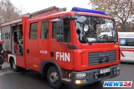 Qax rayonunda 10 otaqlı evdə yanğın baş verib