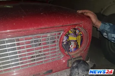 Gürcüstandan gələn avtomobildə pirotexniki vasitələr aşkarlanıb - FOTO - VİDEO