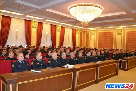 Bakı Şəhər Baş Polis İdarəsində Xocalı soyqırımına həsr olunmuş anım mərasimi keçirilib - FOTO
