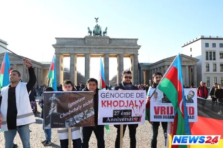 Azərbaycanlılar və çeçenlər Berlində birgə aksiya keçiriblər