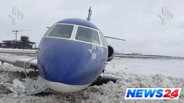 İçərisində azərbaycanlının da olduğu təyyarə qəzaya uğradı - FOTO