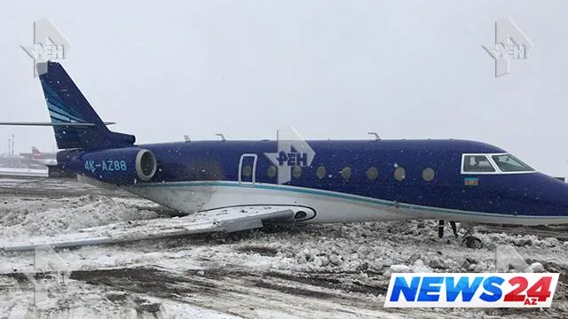 İçərisində azərbaycanlının da olduğu təyyarə qəzaya uğradı - FOTO