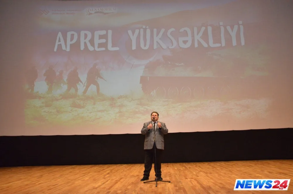 “Aprel yüksəkliyi” sənədli filminin təqdimatı keçirilib - FOTO