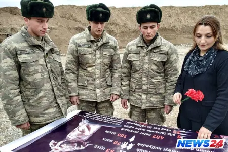 Xocalı soyqırımının 27-ci ildönümü ilə əlaqədar Azərbaycan Ordusunda anım tədbirləri keçirilib