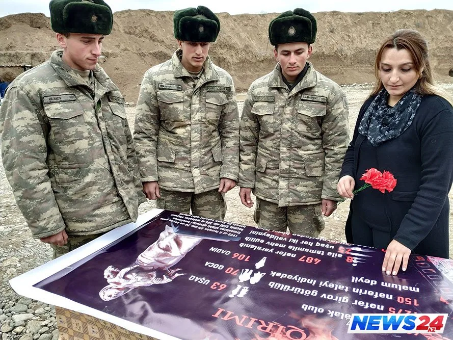 Xocalı soyqırımının 27-ci ildönümü ilə əlaqədar Azərbaycan Ordusunda anım tədbirləri keçirilib