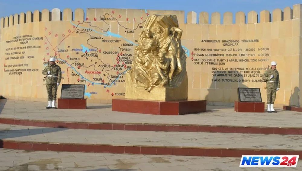 Xocalı soyqırımının 27-ci ildönümü ilə əlaqədar Azərbaycan Ordusunda anım tədbirləri keçirilib