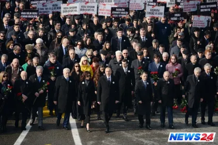 Xocalı soyqırımı ilə əlaqədar yürüşdə 55 mindən çox şəxs iştirak edib - FOTO