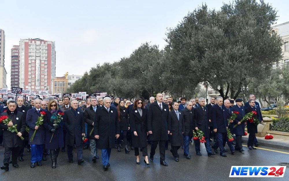 Xocalı soyqırımı ilə əlaqədar yürüşdə 55 mindən çox şəxs iştirak edib - FOTO