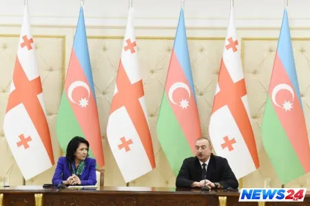 Azərbaycan və Gürcüstan prezidentləri mətbuata bəyanatlarla çıxış ediblər