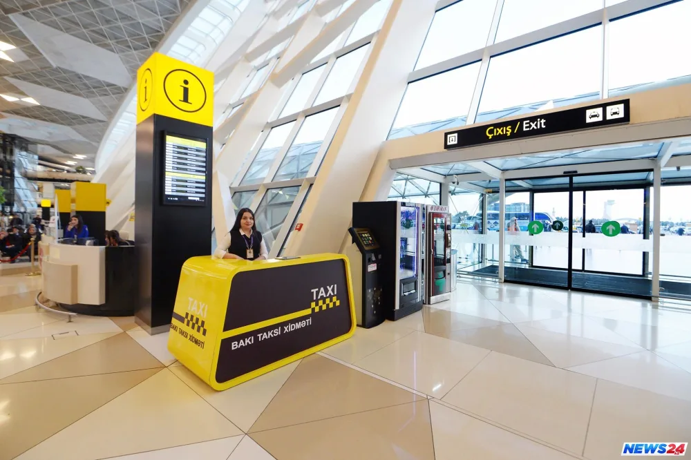 Hava limanında yalnız bu taksilər işləyəcək - FOTO