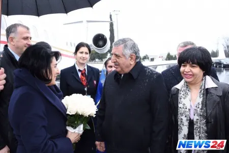 Gürcüstan Prezidenti Salome Zurabişvili Qax rayonuna gəlib