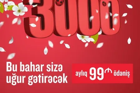 3000 manat alın, ayda 99 manat ödəyin