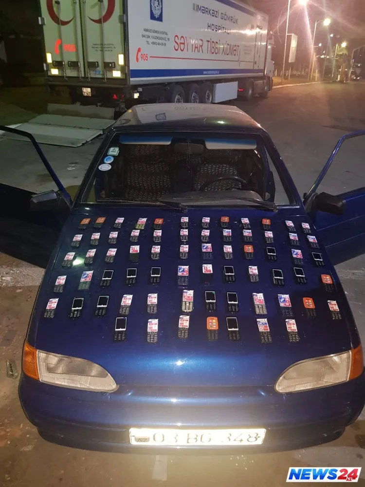 Sərhəddən qanunsuz telefon keçirmək istəyərkən saxlanıldı - FOTO - VİDEO