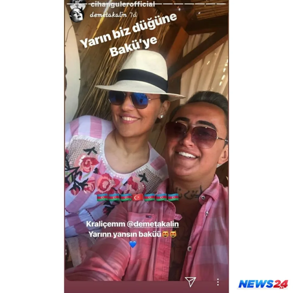 Demet Akalın Bakıya gəlir - FOTO
