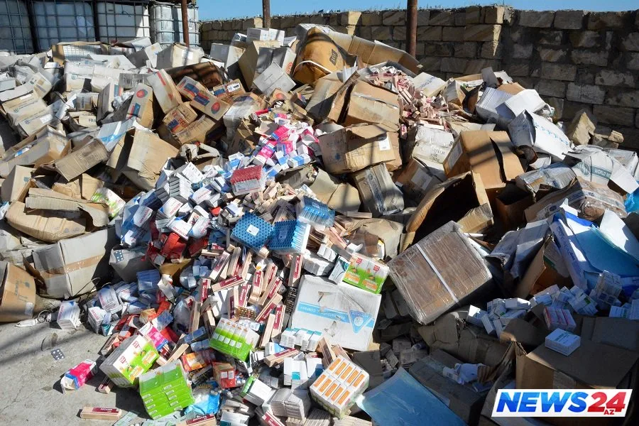 Dərman vasitələri məhv edilib - FOTO - VİDEO