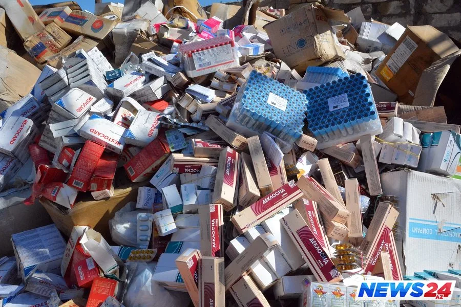 Dərman vasitələri məhv edilib - FOTO - VİDEO