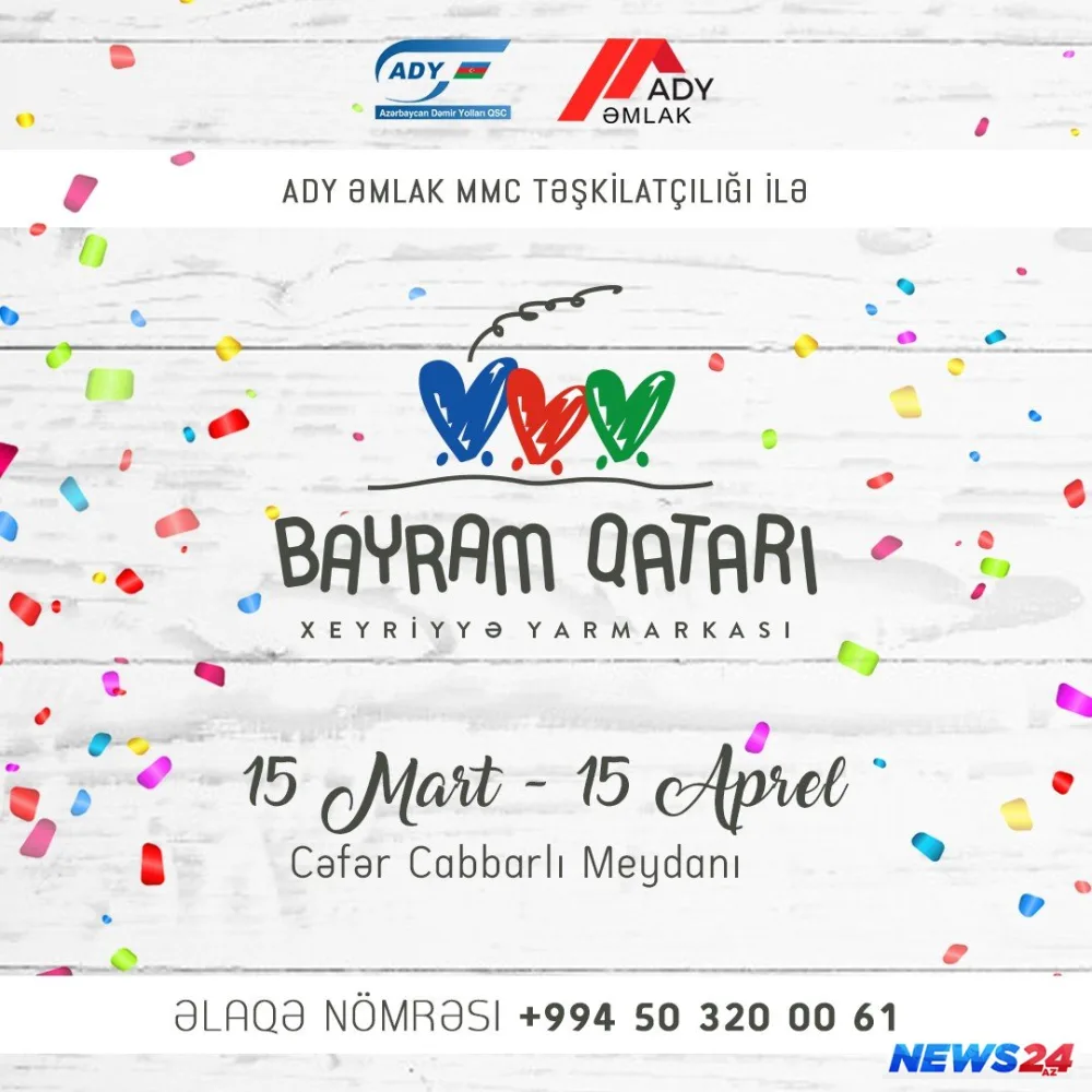Bakıda "Bayram Qatarı" yarmarkası keçiriləcək - FOTO