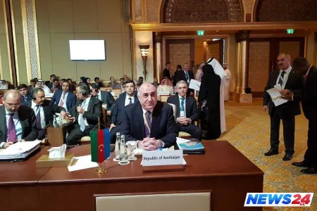 Elmar Məmmədyarov İƏT XİN Şurasının 46-cı sessiyasında çıxış edib - FOTO