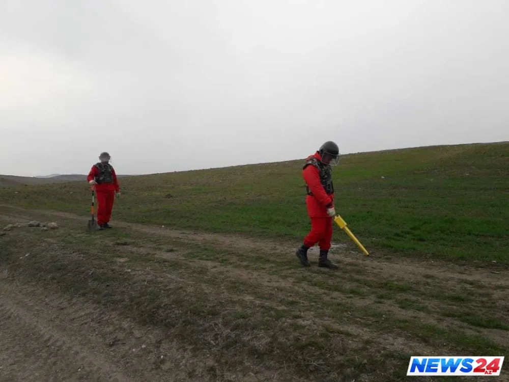 Qazaxda top mərmisi aşkarlanıb - FOTO