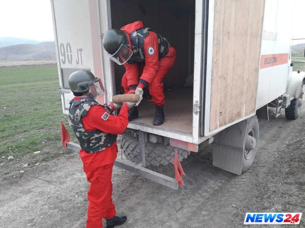 Qazaxda top mərmisi aşkarlanıb - FOTO