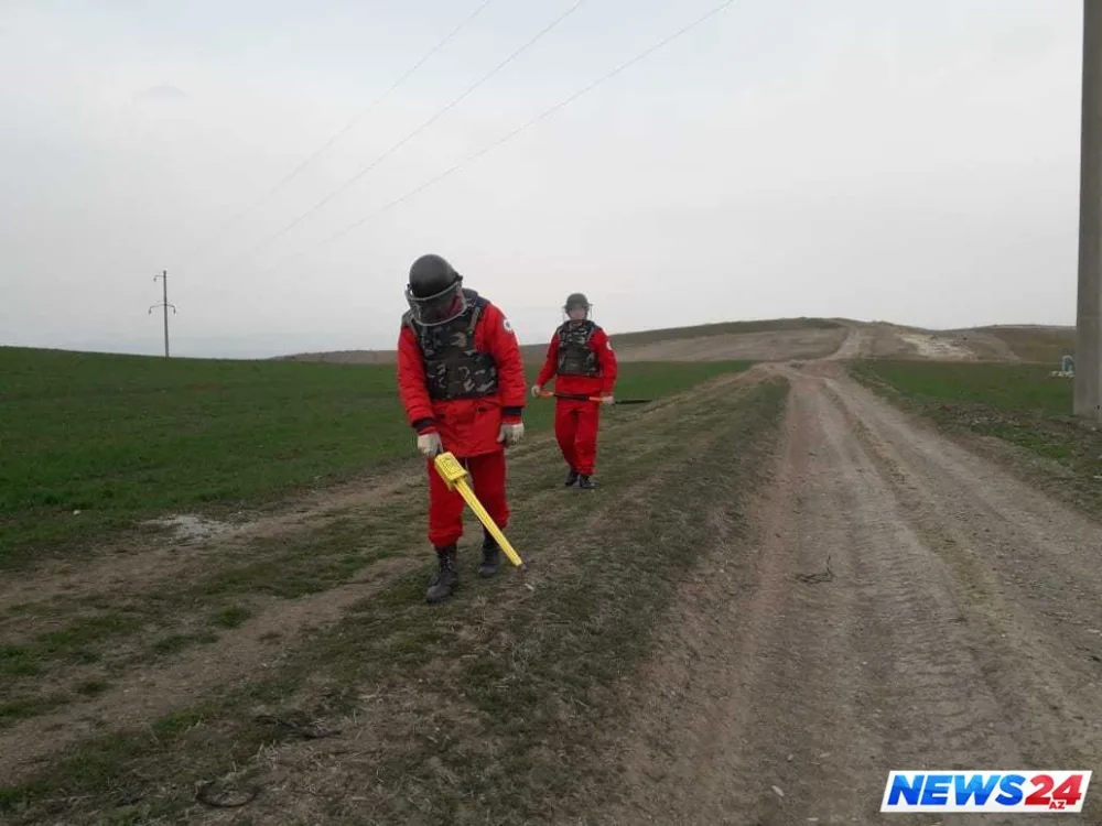 Qazaxda top mərmisi aşkarlanıb - FOTO