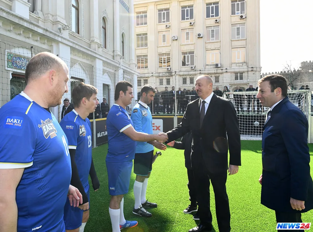 Prezident İlham Əliyev “Bakı 2019: Ulduzlar Finalı” qarşılaşmasını izləyib