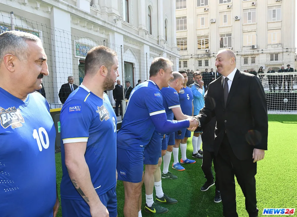 Prezident İlham Əliyev “Bakı 2019: Ulduzlar Finalı” qarşılaşmasını izləyib