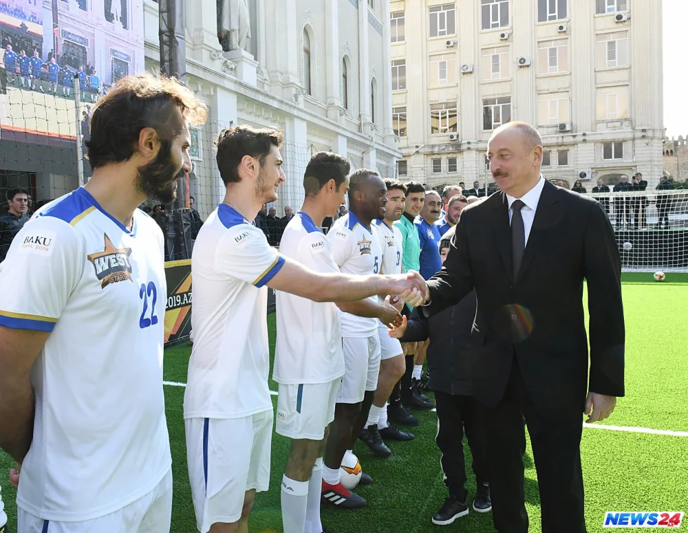 Prezident İlham Əliyev “Bakı 2019: Ulduzlar Finalı” qarşılaşmasını izləyib