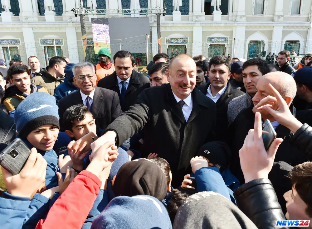 Prezident İlham Əliyev “Bakı 2019: Ulduzlar Finalı” qarşılaşmasını izləyib
