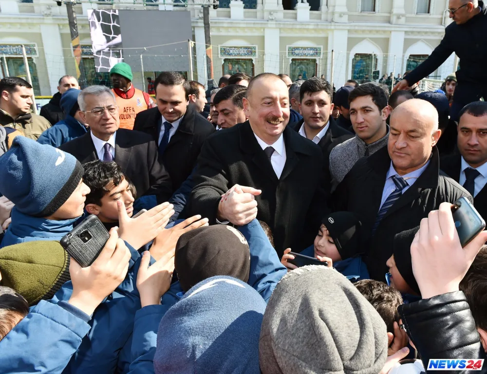 Prezident İlham Əliyev “Bakı 2019: Ulduzlar Finalı” qarşılaşmasını izləyib