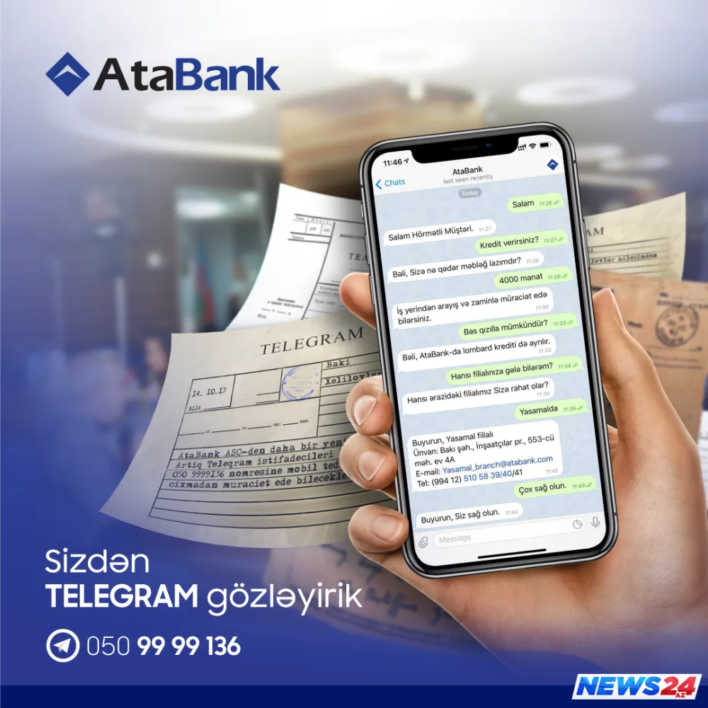 AtaBank kommunikasiya kanallarının sayını artırır - FOTO