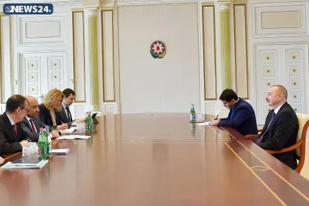 İlham Əliyev Suma Çakrabarti və nümayəndə heyəti ilə görüşüb