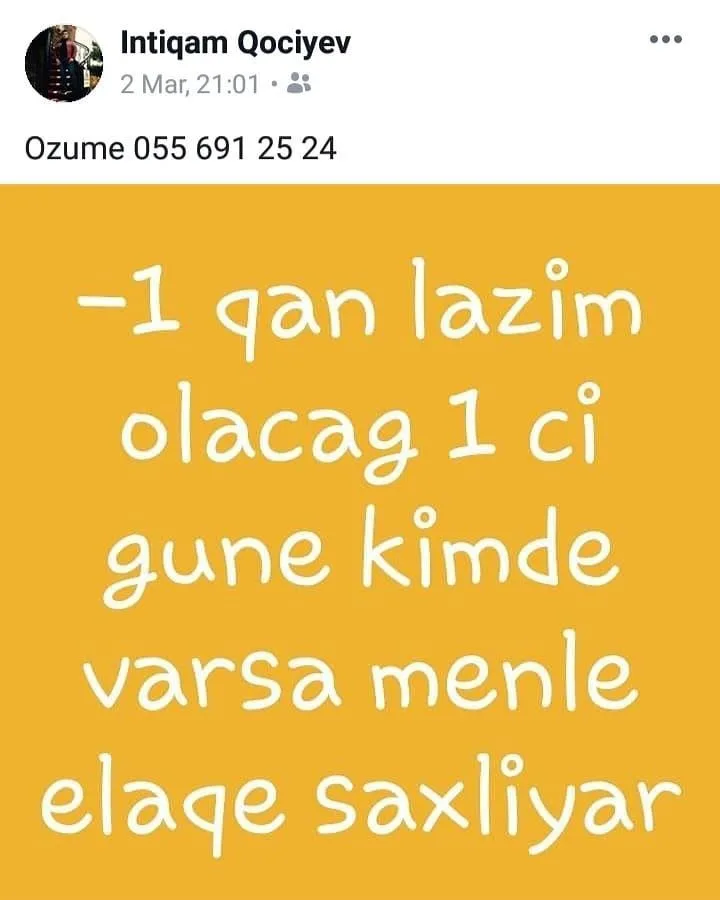 Feysbukda hamıdan kömək istəyən oğlan 5 gün sonra öldü - FOTO