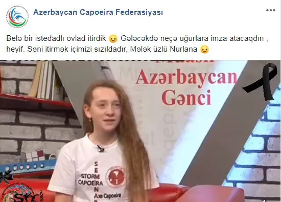 Federasiyadan intihar edən idmançıya başsağlığı: "Mələk üzlü Nurlana..."