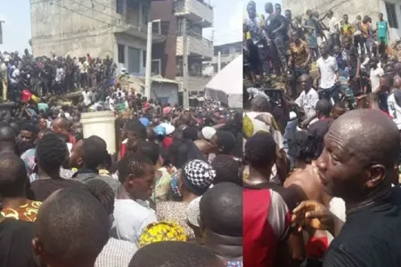 Məktəb binası çökdü, yüzdən çox insan dağıntılar altında qaldı